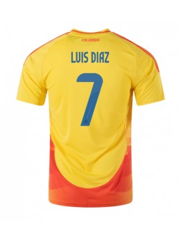 Kolumbija Luis Diaz #7 Domaci Dres Copa America 2024 Kratak Rukavima